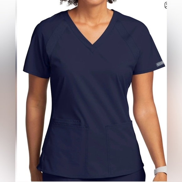 Med Couture Men's Deep Blue Short Sleeve Tee - Picture 2 of 4